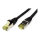 ROLINE Outdoor Patchkabel Cat.6A (Class EA) S/FTP (PiMF), Litzendraht, LSOH, schwarz, 0,3 m
