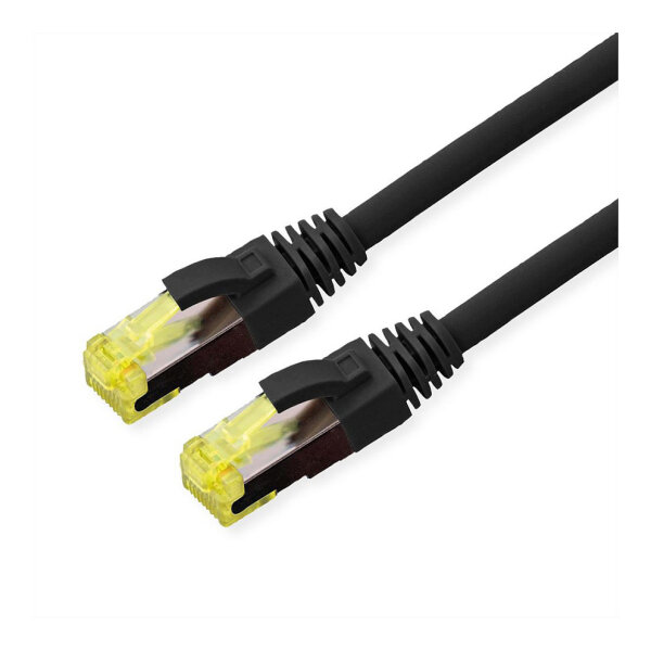 ROLINE Outdoor Patchkabel Cat.6A (Class EA) S/FTP (PiMF), Litzendraht, LSOH, schwarz, 3 m