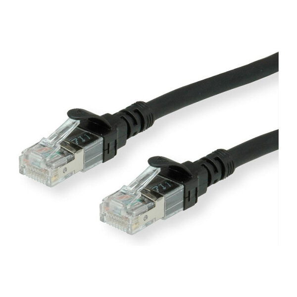 ROLINE Patchkabel Cat.6A UTP, Component Level, LSOH, schwarz, 0,3 m