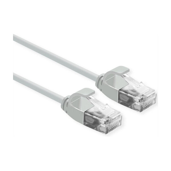 ROLINE UTP DataCenter Patchkabel Cat.6A (Class EA), LSOH, slim, grau, 1,5 m