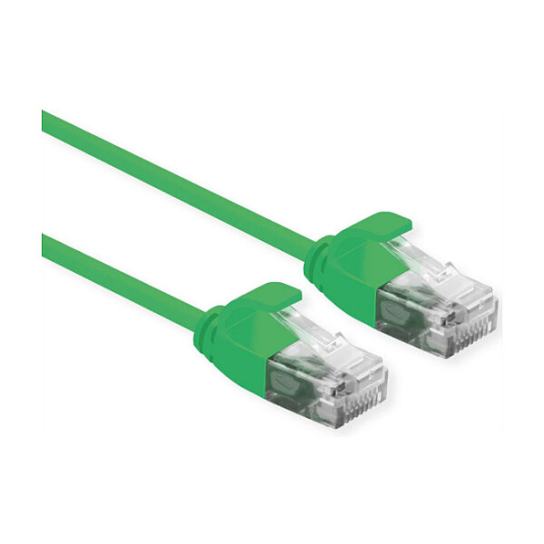 ROLINE UTP DataCenter Patchkabel Cat.6A (Class EA), LSOH, slim, grn, 1 m