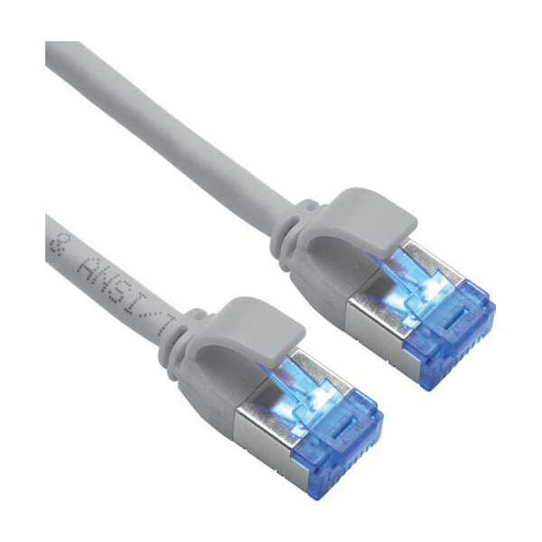 ROLINE Patchkabel Cat.6A (Class EA) S/FTP (PiMF), LSOH, PoE, grau, 7 m