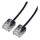 ROLINE UTP DataCenter Patchkabel Cat.6A (Class EA), LSOH, slim, extra kurzer Stecker, schwarz, 5 m