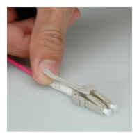 ROLINE LWL-Kabel 50/125m OM4, LC/LC, Low-Loss-Stecker, violett, 7 m