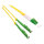 ROLINE LWL-Kabel duplex 9/125m OS2, LSH/LC, APC Schliff, LSOH, gelb, 0,5 m
