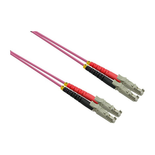 ROLINE LWL-Kabel duplex 50/125m OM4, LSH/LSH, LSOH, violett, 3 m