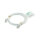ROLINE GREEN UTP Patchkabel Cat.6A (Class EA), LSOH, slim, wei, 0,15 m