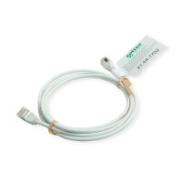 ROLINE GREEN U/FTP Patchkabel Cat.6A (Class EA), LSOH, slim, wei, 3 m