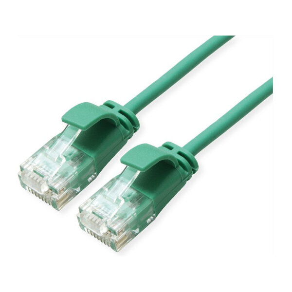 ROLINE GREEN UTP Patchkabel Cat.6A (Class EA), LSOH, slim, grn, 5 m