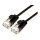 ROLINE GREEN UTP Patchkabel Cat.6A (Class EA), LSOH, slim, schwarz, 1 m