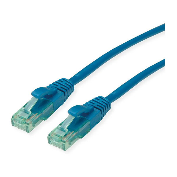 ROLINE RM Patchkabel Cat.6A UTP, blau, 1 m