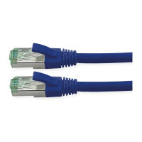 ROLINE RM Patchkabel Cat.6A S/FTP (PiMF), blau, 2 m