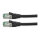 ROLINE RM Patchkabel Cat.6A S/FTP (PiMF), schwarz, 1 m