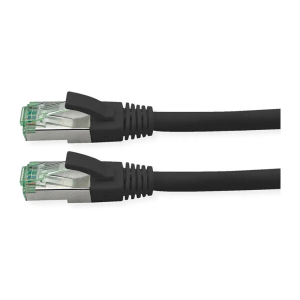 ROLINE RM Patchkabel Cat.6A S/FTP (PiMF), schwarz, 5 m