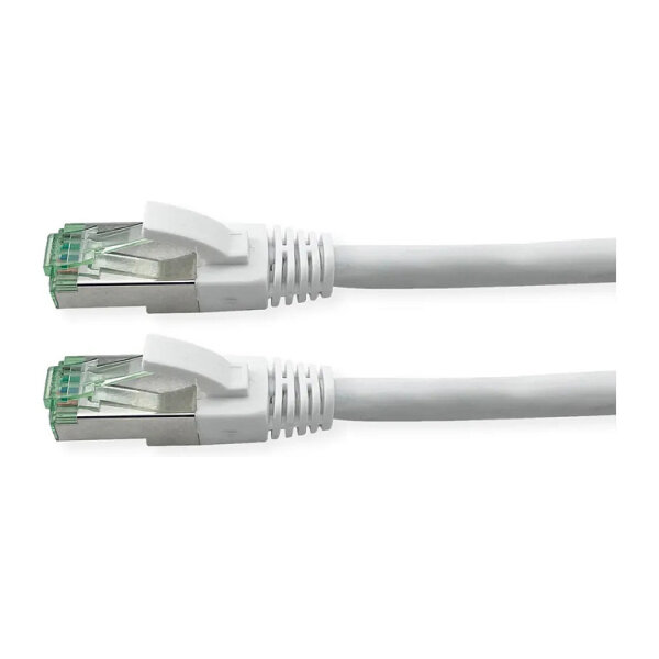 ROLINE RM Patchkabel Cat.6A S/FTP (PiMF), wei, 1 m