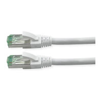 ROLINE RM Patchkabel Cat.6A S/FTP (PiMF), wei, 1 m