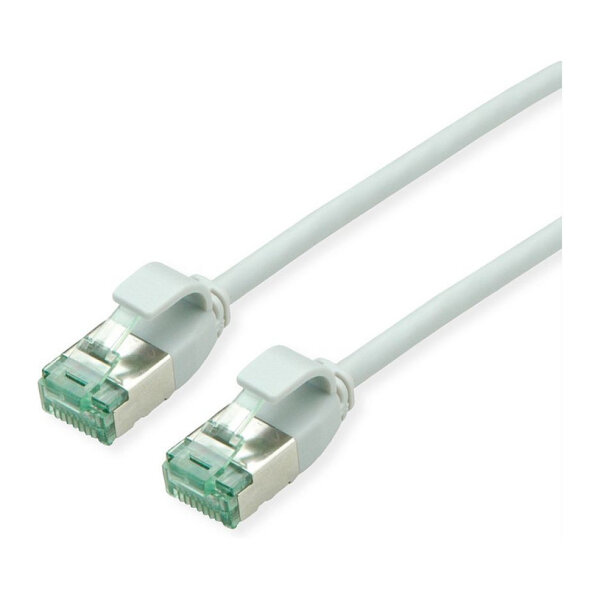 ROLINE RM U/FTP DataCenter Patchkabel Cat.6A (Class EA), slim, grau, 0,15 m