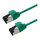 ROLINE S/FTP Patchkabel Kat.8.1, Slim, PoE, gruen, 0,3m