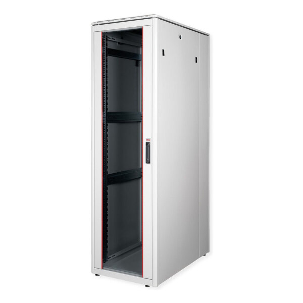 ROLINE 19-Zoll Netzwerkschrank Pro 42 HE, 600x1000 BxT Glastr grau