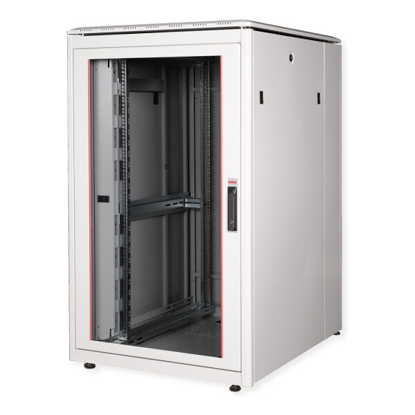 ROLINE 19-Zoll Netzwerkschrank Pro 26 HE, 800x1000 BxT Glastr grau