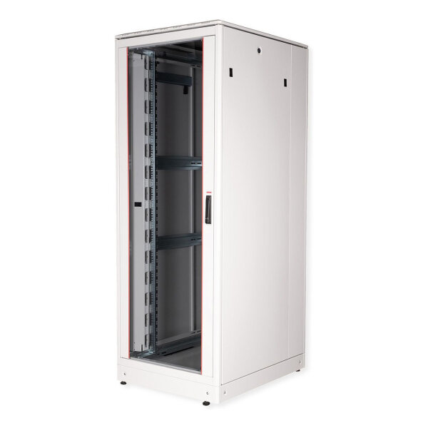 ROLINE 19-Zoll Netzwerkschrank Pro 42 HE, 800x1000 BxT Glastr grau
