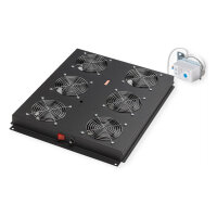 ROLINE 19-Zoll Dachlftereinheit 6 Lfter, Thermostat fr...