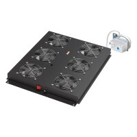 ROLINE 19-Zoll Dachlftereinheit 6 Lfter, Thermostat fr...