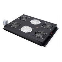 ROLINE 19-Zoll Dachlftereinheit 4 Lfter, Thermostat fr...