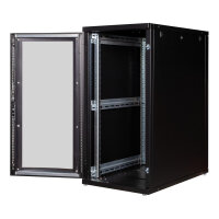 ROLINE 19-Zoll Serverschrank Pro 26 HE, 600x1000 BxT schwarz Plexiglas