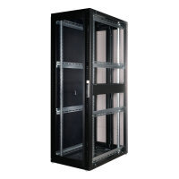 ROLINE 19-Zoll Serverschrank Pro 42 HE, 600x1000 BxT schwarz Plexiglas
