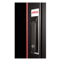 ROLINE 19-Zoll Netzwerkschrank Basic 42HE, 800x800 BxT Glastr schwarz