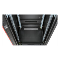 ROLINE 19-Zoll Netzwerkschrank Pro 42 HE, 600x600 BxT Glastr schwarz