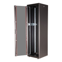 ROLINE 19-Zoll Netzwerkschrank Basic 42 HE, 600x600 BxT Glastr schwarz