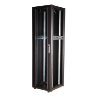 ROLINE 19-Zoll Netzwerkschrank Basic 42 HE, 600x600 BxT Glastr schwarz