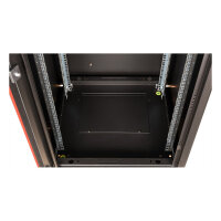 ROLINE 19-Zoll Netzwerkschrank Basic 42 HE, 600x600 BxT Glastr schwarz