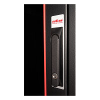 ROLINE 19-Zoll Netzwerkschrank Basic 42 HE, 600x600 BxT Glastr schwarz