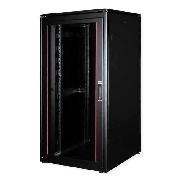 ROLINE 19-Zoll Netzwerkschrank Pro 32 HE, 800x800 BxT Glastr schwarz