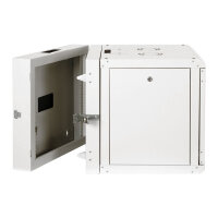 ROLINE 19-Zoll Wandgehuse Pro 9 HE, 600x600 BxT zweiteilig schwenkbar grau