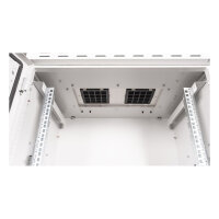 ROLINE 19-Zoll Wandgehuse Pro 9 HE, 600x450 BxT IP55 outdoor grau