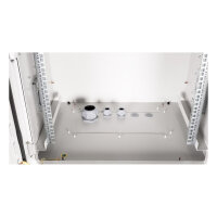 ROLINE 19-Zoll Wandgehuse Pro 9 HE, 600x450 BxT IP55 outdoor grau