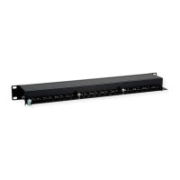 ROLINE 48,26cm 19Zoll-Patchpanel 1 HE 24 Ports Kat.5e...