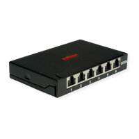 ROLINE Mini-Patchpanel, Cat.6A (Class EA), 6x RJ45,...