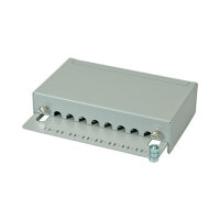 ROLINE Patchpanel 8 Ports Kat.5e Class D geschirmt grau