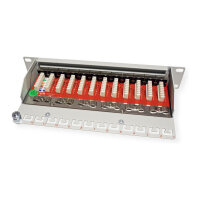 ROLINE 10-Zoll Patchpanel 12 Ports, Cat.6A (Class EA),...