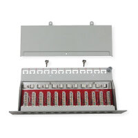 ROLINE 10-Zoll Patchpanel 12 Ports, Cat.6A (Class EA), geschirmt