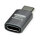 ROLINE USB4 Gen 3x2 Adapter Typ C ST/BU, Aluminium, gerade, silberfarben