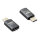 ROLINE USB4 Gen 3x2 Adapter Typ C ST/BU, Aluminium, gerade, silberfarben
