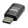 ROLINE USB4 Gen 3x2 Adapter Typ C ST/BU, Aluminium, gerade, silberfarben