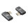 ROLINE USB4 Gen 3x2 Adapter Typ C ST/BU, Aluminium, 90, flach, silberfarben