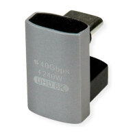 ROLINE USB4 Gen 3x2 Adapter Typ C ST/BU, Aluminium, 360, breit, silberfarben